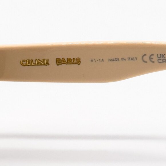 NEW CELINE CL40276U 25A WOMEN IVORY SMOKE SUNGLASSES CELINE - Picture 12 of 14